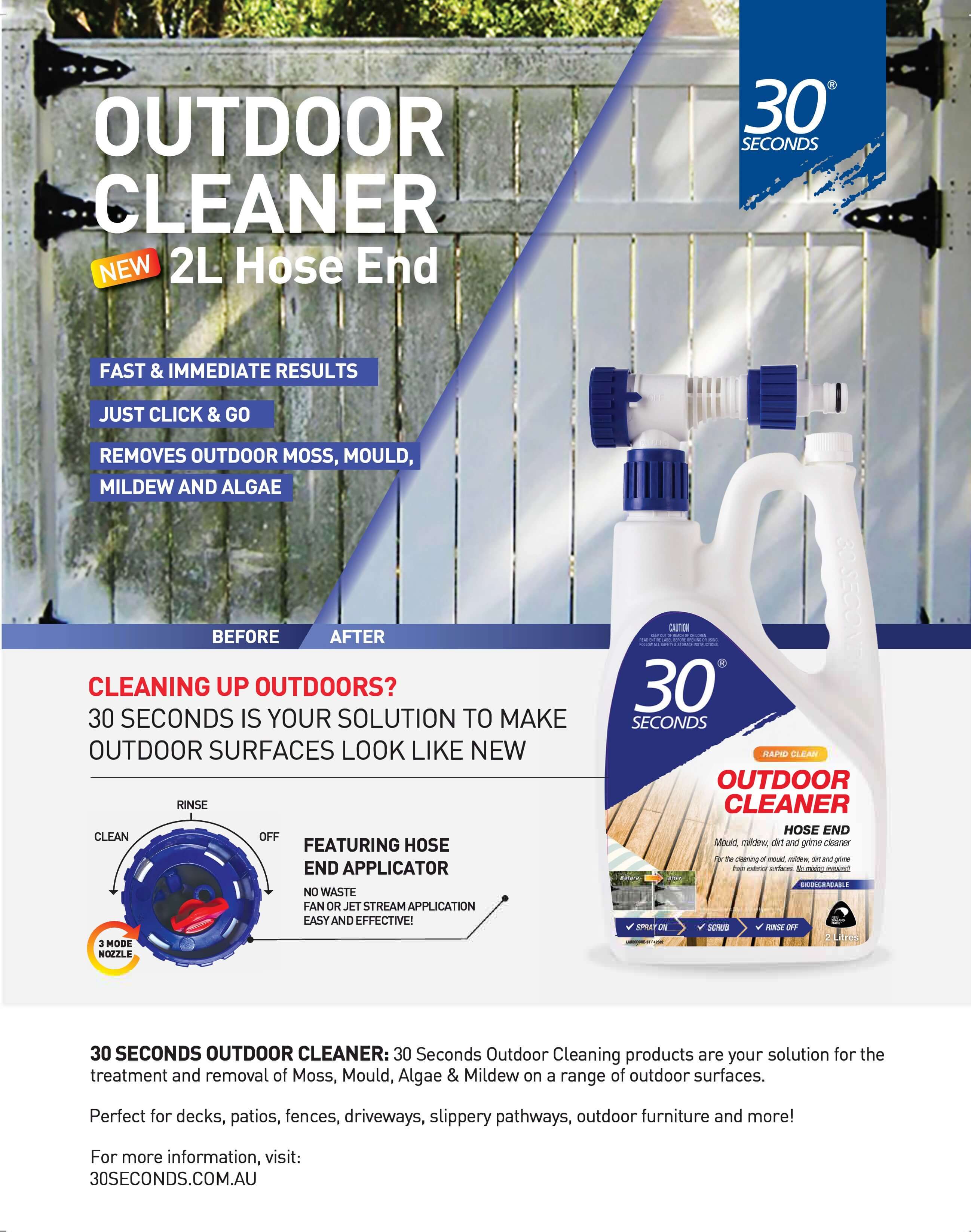 Bunnings Magazine - 30 Seconds Outdoor Cleaner